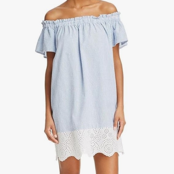 French Connection Belle Stripes Mixed Dress - Picture 6 of 6